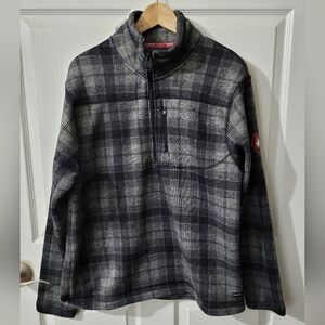Canada WeatherGear 1/4 zipper fleece Sweatshirt size Large